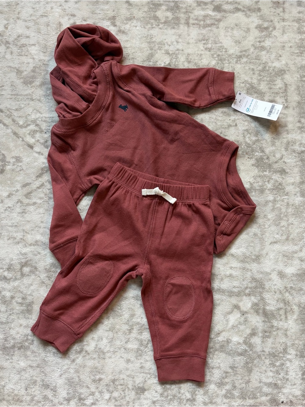 NWT Red long sleeve baby boys outfit size 6 months